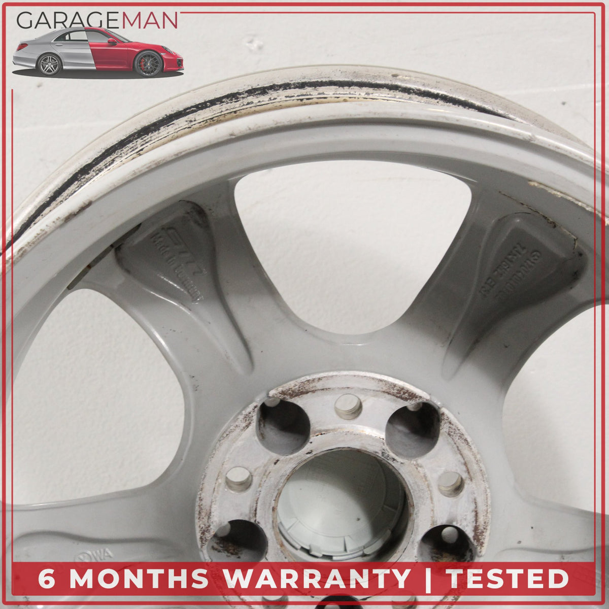 2001-2004 Mercedes R170 SLK320 Front Side Wheel Rim 7JX16H2 ET37 1704010702 OEM
