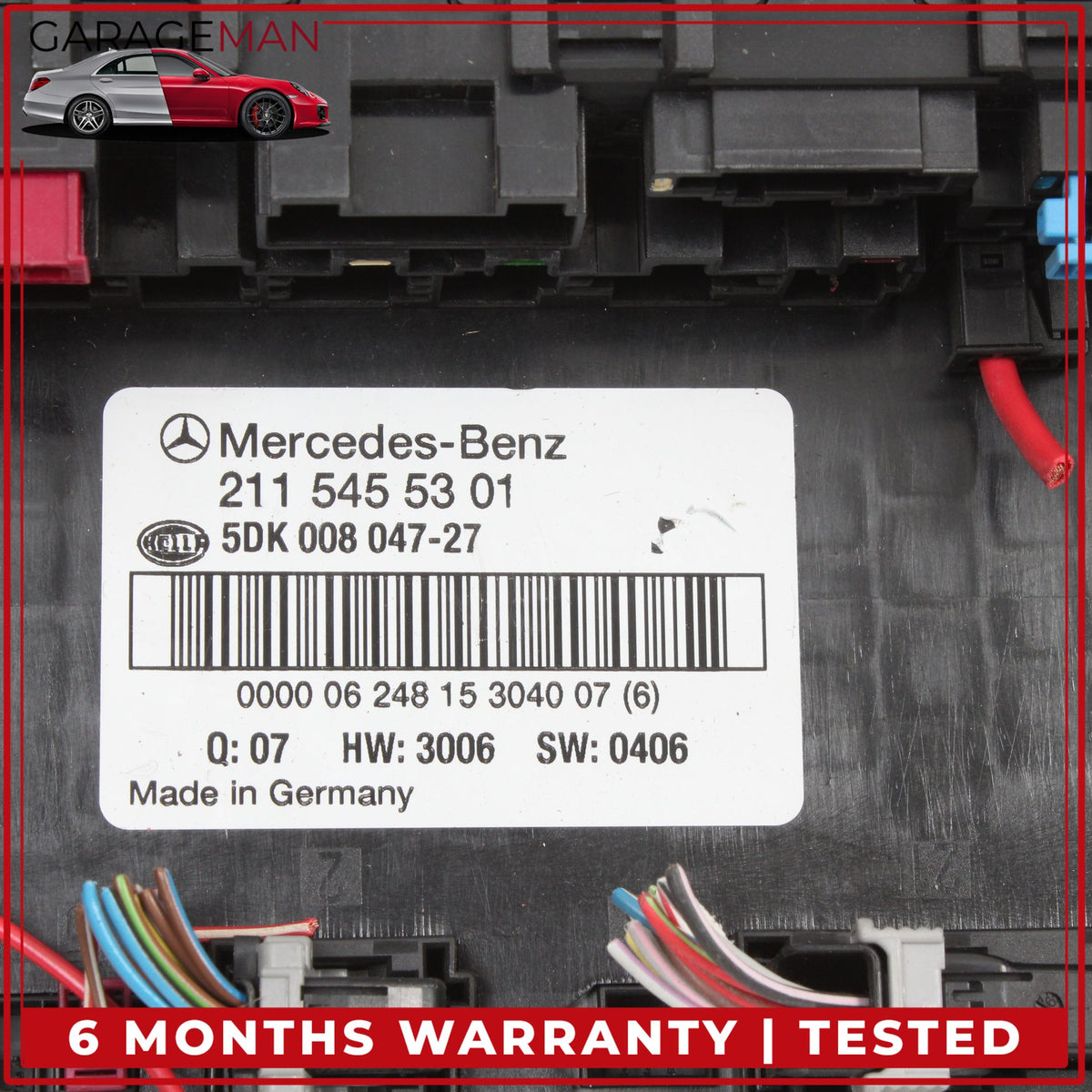 2003-2011 Mercedes W211 E350 Rear Relay Junction Fuse Box Module 2115455301 OEM