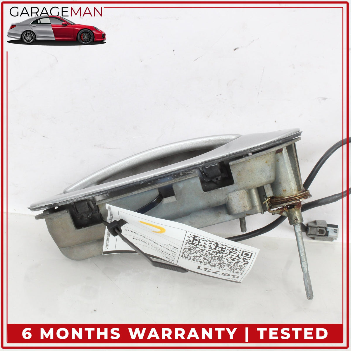 1997-2005 Porsche 911 996 Front Left Exterior Door Handle Silver Metallic OEM