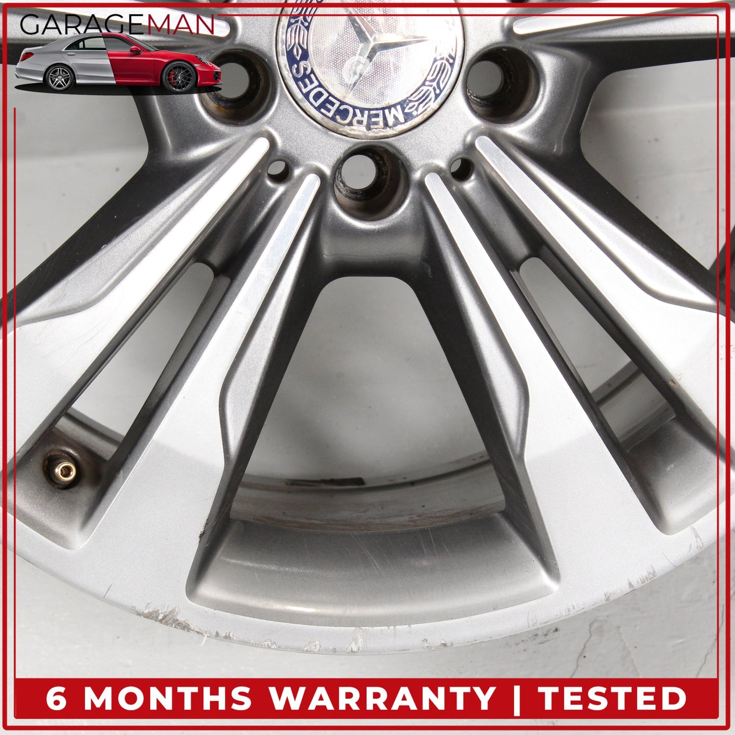 2014-2016 Mercedes W212 E350 Twin 5 Spoke Wheel Rim 8.5JX18H2ET48 2124015702 OEM