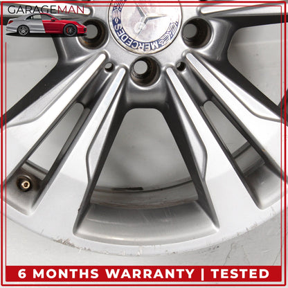 2014-2016 Mercedes W212 E350 Twin 5 Spoke Wheel Rim 8.5JX18H2ET48 2124015702 OEM