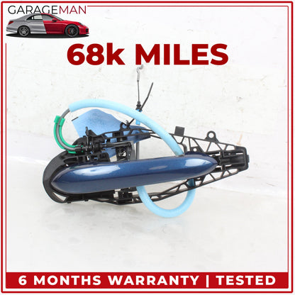 2017-2024 BMW X3 X4 M550i Rear Left Side Exterior Door Handle Blue Metallic OEM