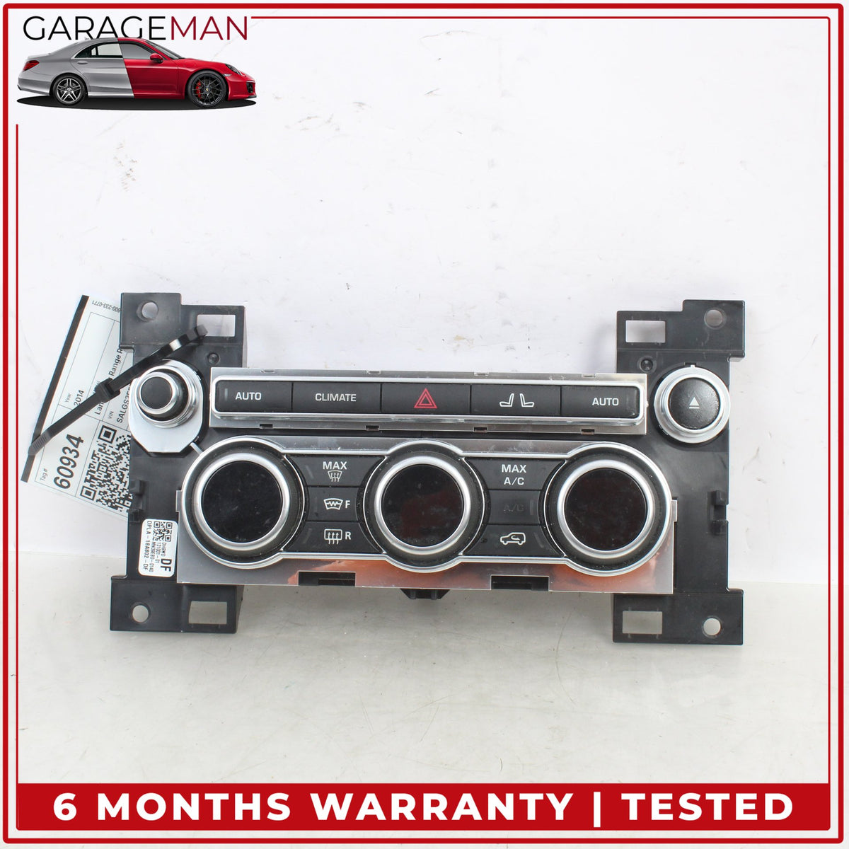 2013-2017 Land Rover Range Rover L405 AC Heater Climate Control Switch Panel OEM