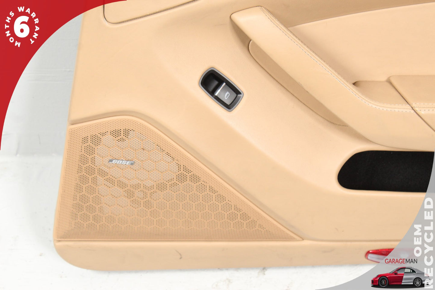 2010-2016 Porsche Panamera 970 Rear Right Side Door Trim Panel Beige OEM