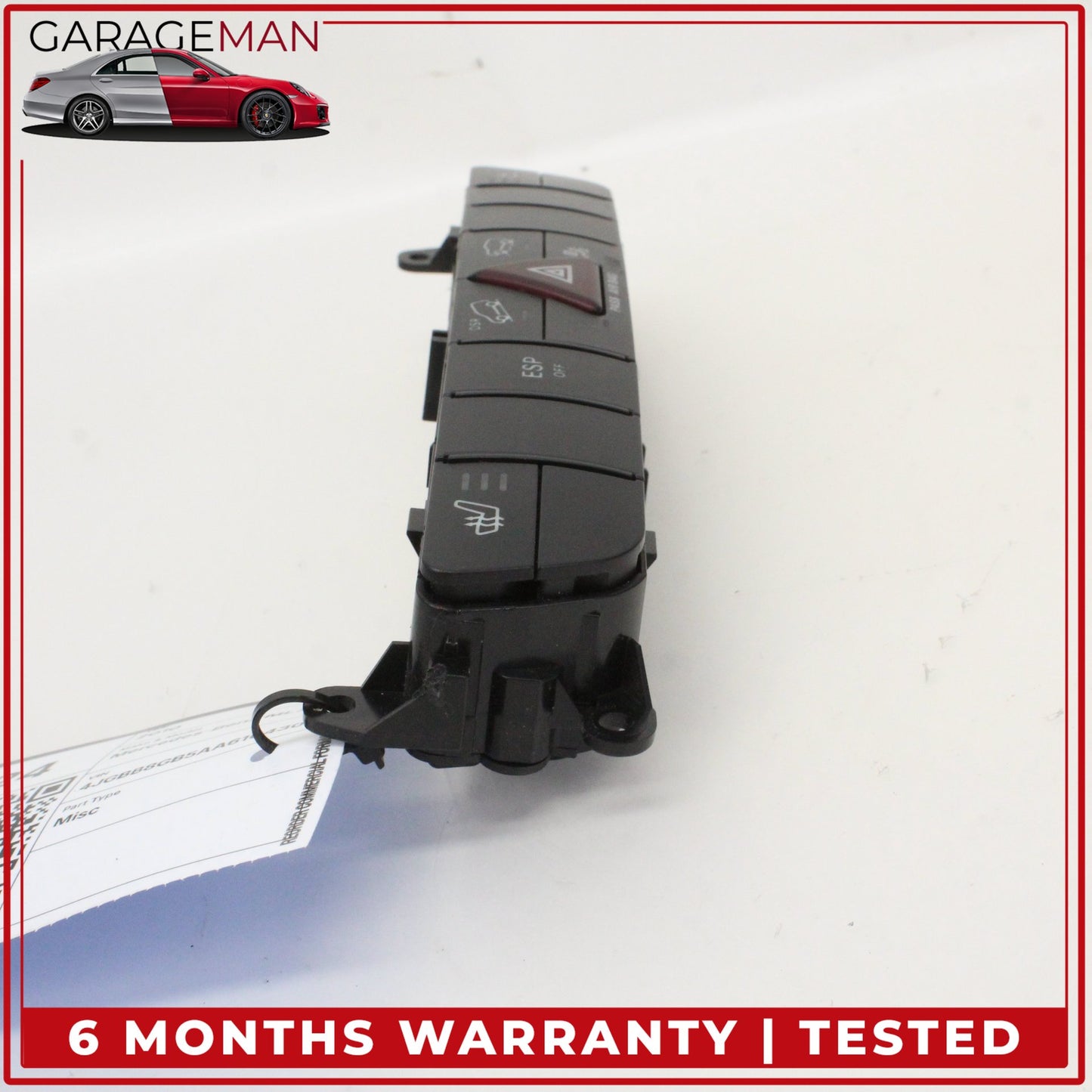 2006-2012 Mercedes W164 ML350 Hazard Switch Control Panel 1648707510 OEM