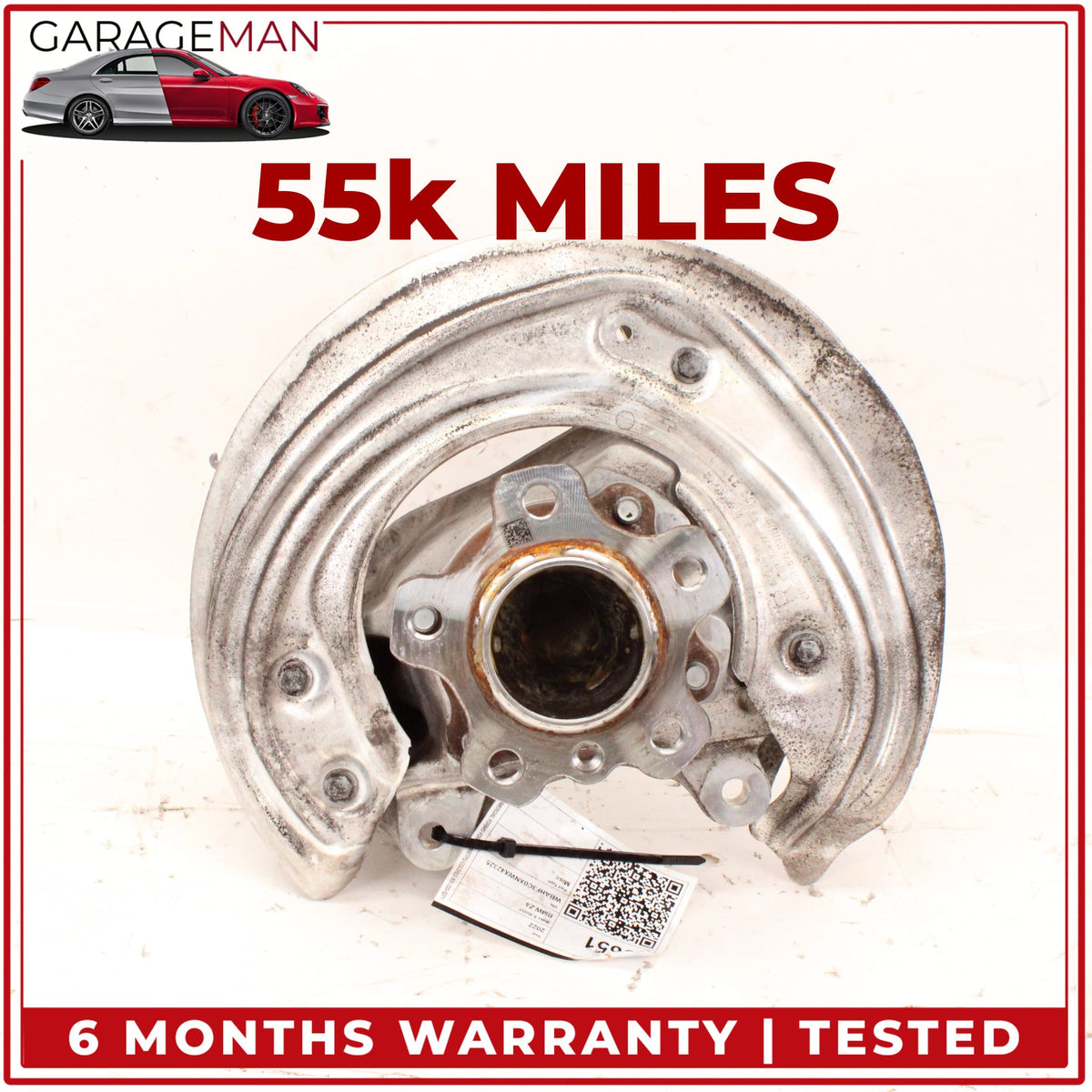 2019-2026 BMW Z4 G29 RWD Front Right Spindle Knuckle Wheel Hub w/ Shield OEM