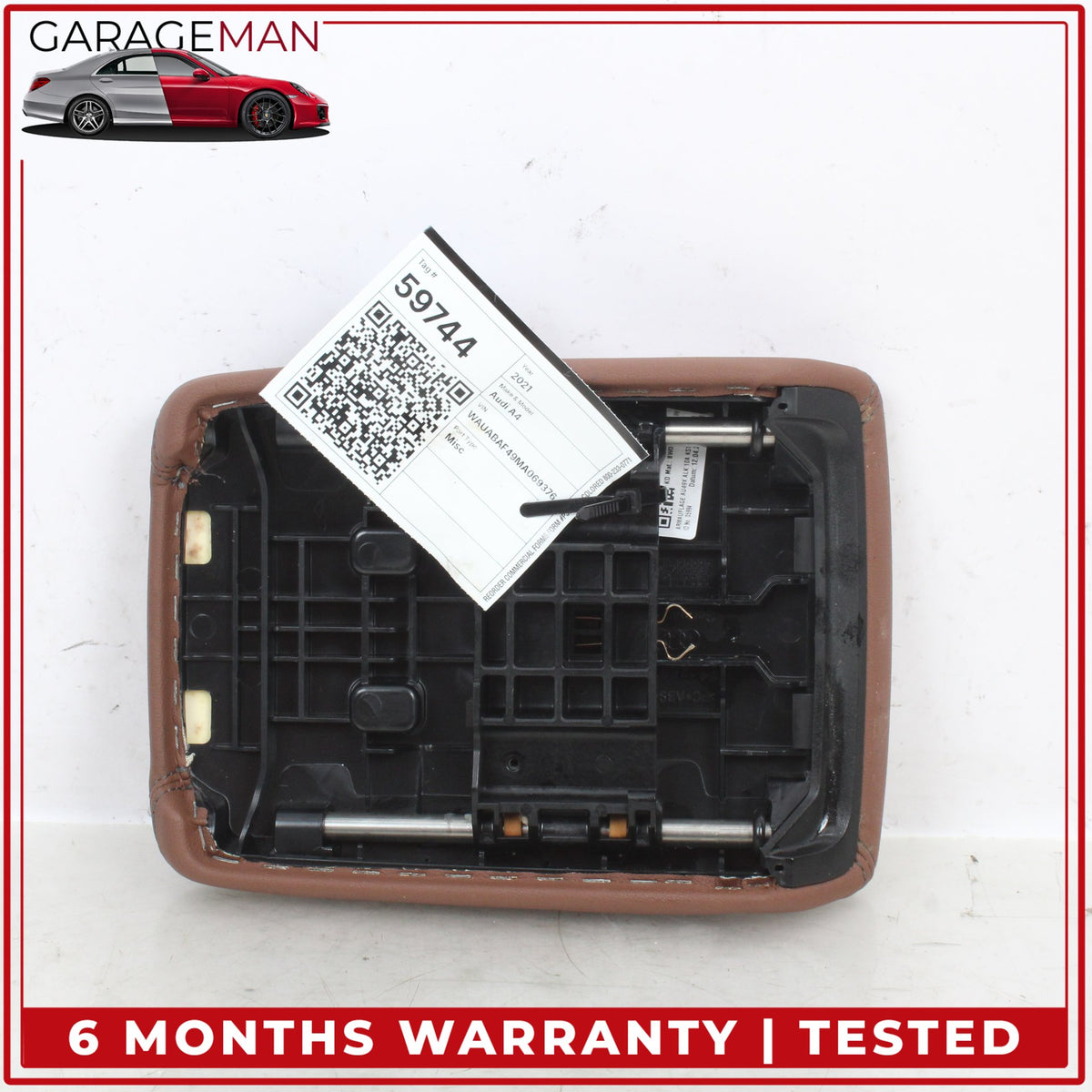 2017-2024 Audi A4 A5 Front Lower Center Console Armrest Lid Cover 8W0864207 OEM