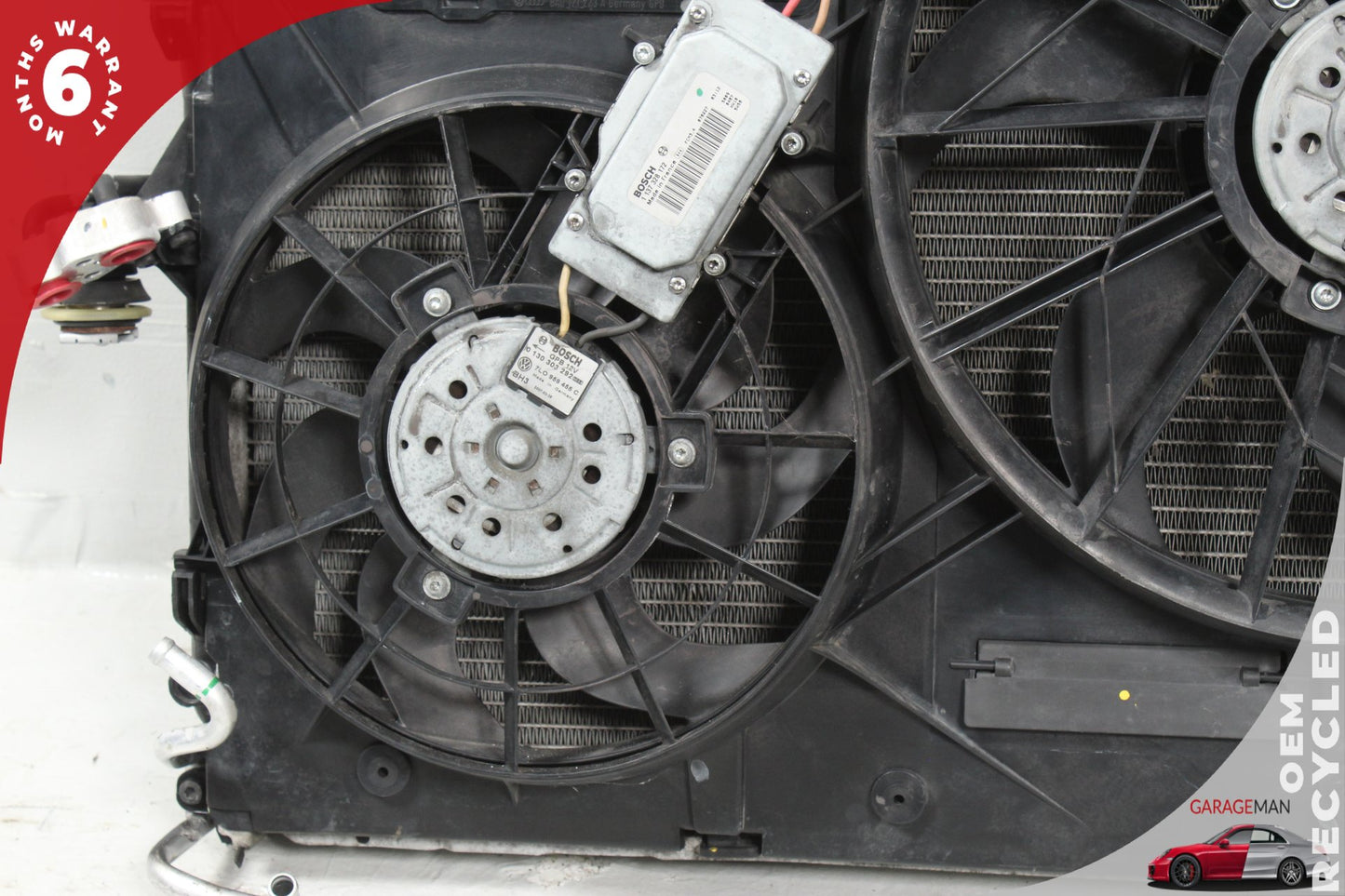 2008-2010 Porsche Cayenne 957 Engine Cooling Radiator AC A/C Condenser Assy OEM
