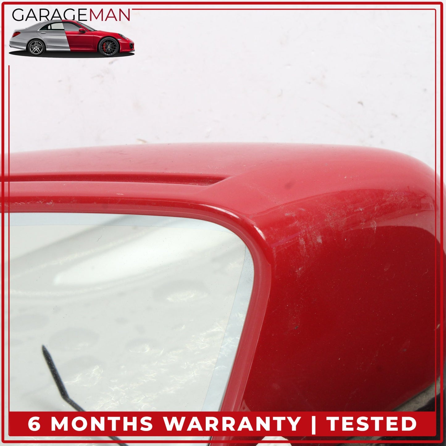 2010-2017 Mercedes C207 E400 Coupe Front Left Side Door Rear View Mirror Red OEM