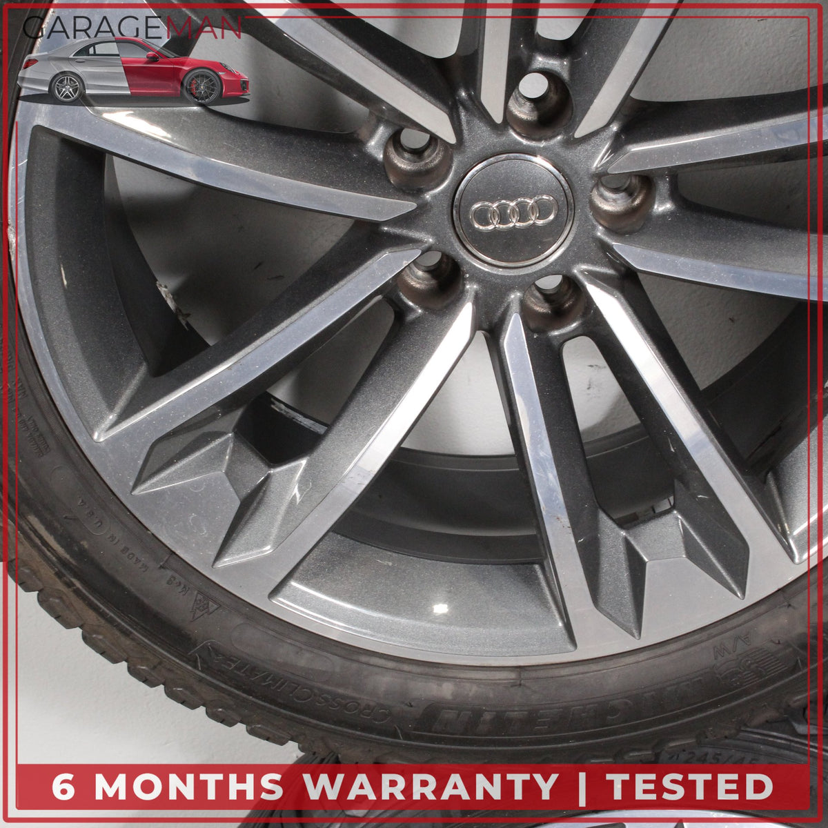 2017-2025 Audi A4 Allroad B9 Wheel Rim w/ Michelin Tire Set 7.5JX18H2 ET29 OEM