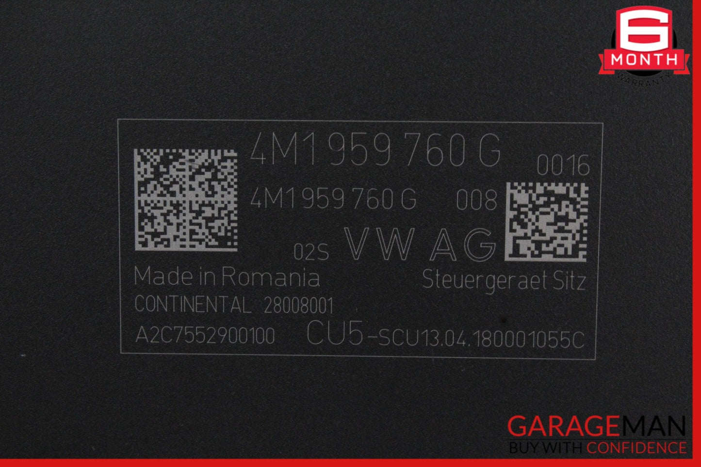 2017-2024 Audi Q7 SUV Rear 3rd Third Row Seat Memory Module 4M1959760G Genuine