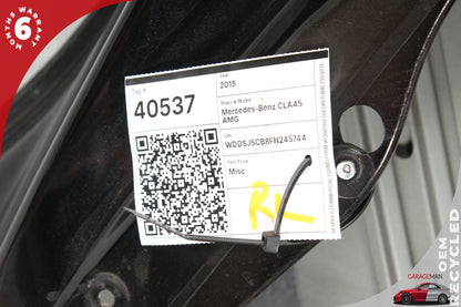2014-2019 Mercedes W117 CLA45 AMG Rear Left Side Door Shell Panel Black OEM