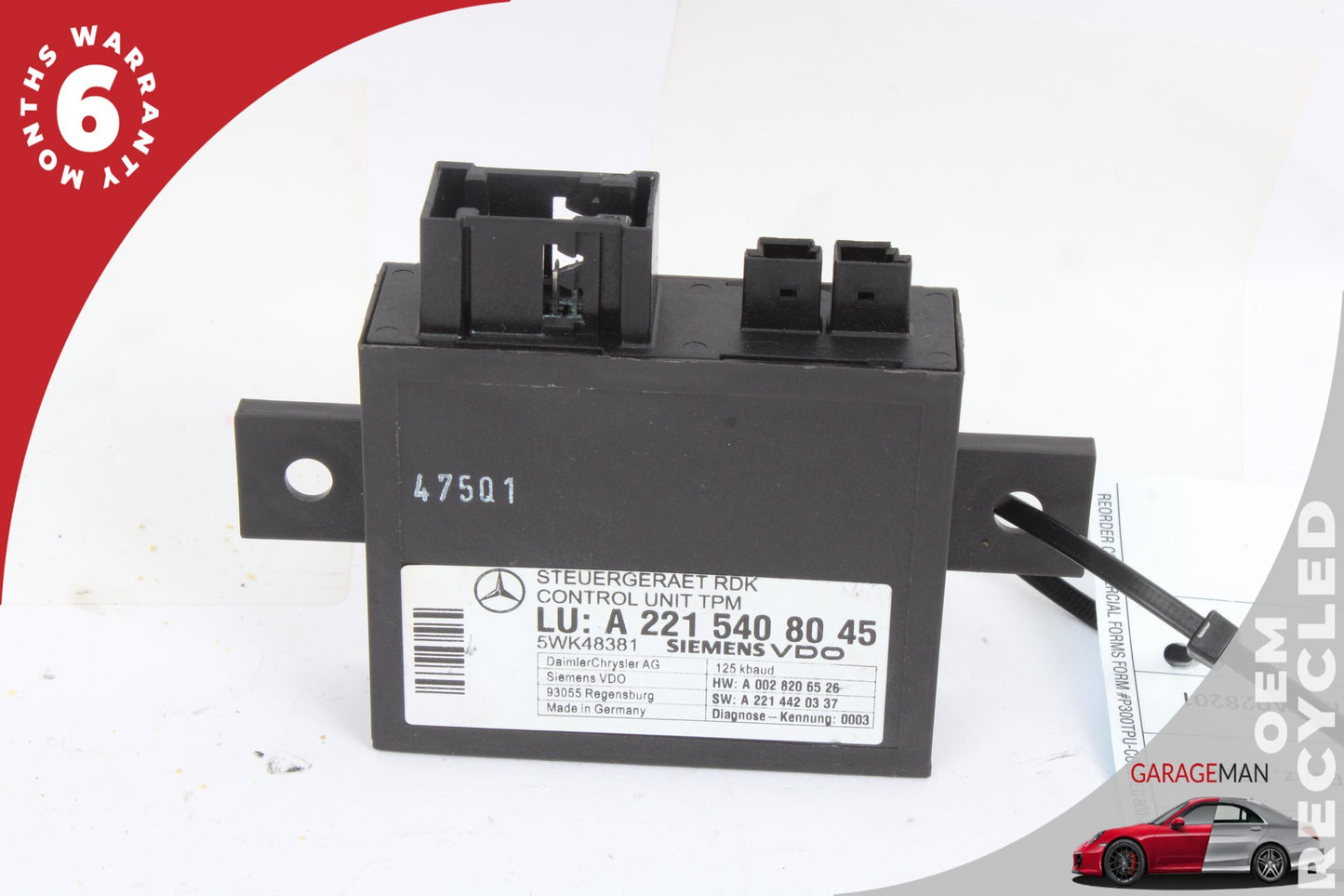 2007-2014 Mercedes W221 S550 CL550 Tire Pressure Monitor Module 2215408045 OEM