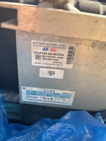 2019-2021 Hyundai Kona Electric EV High-Voltage Battery 37501K4000 OEM