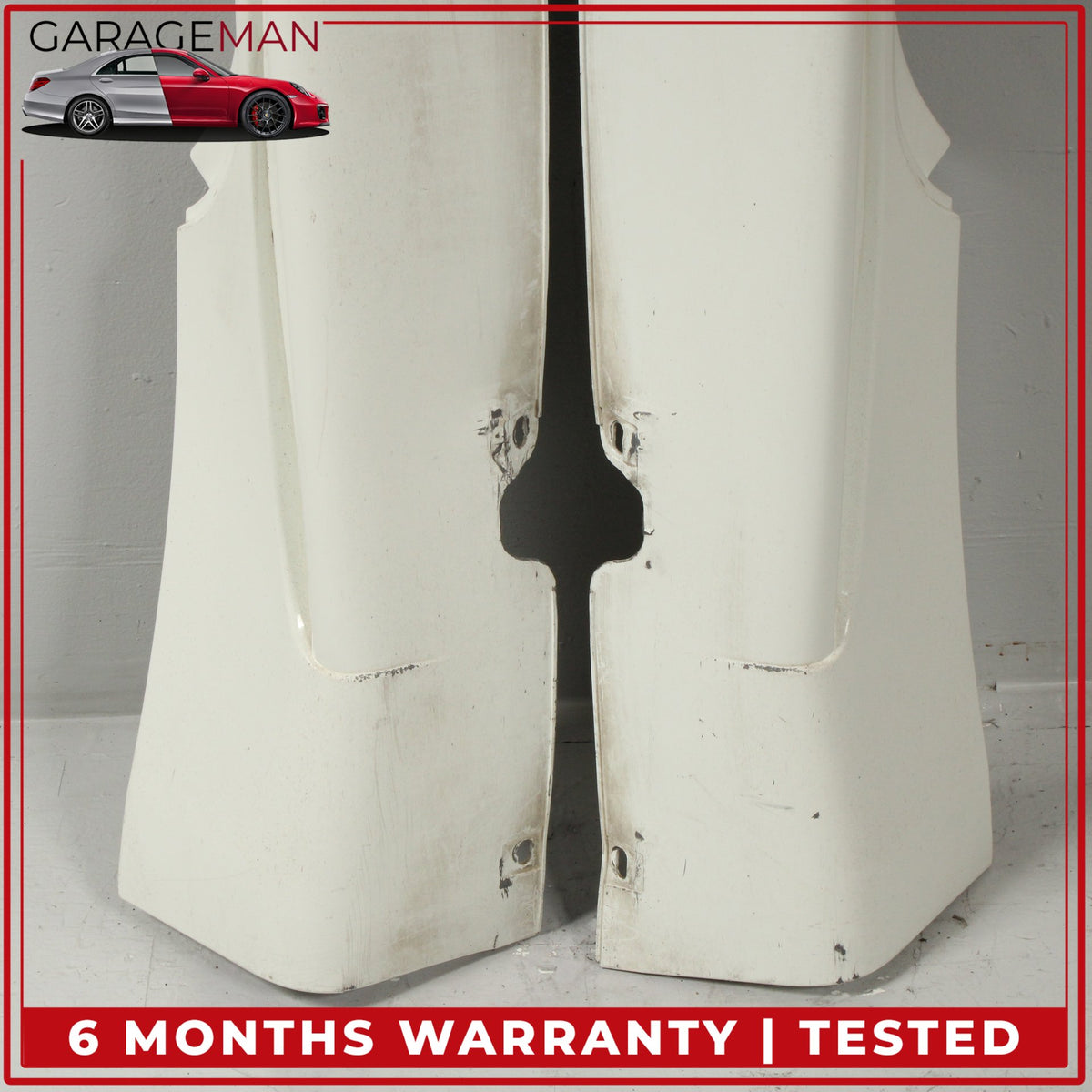 2008-2018 Maserati GranTurismo Left and Right Side Skirt Rocker Panel White OEM
