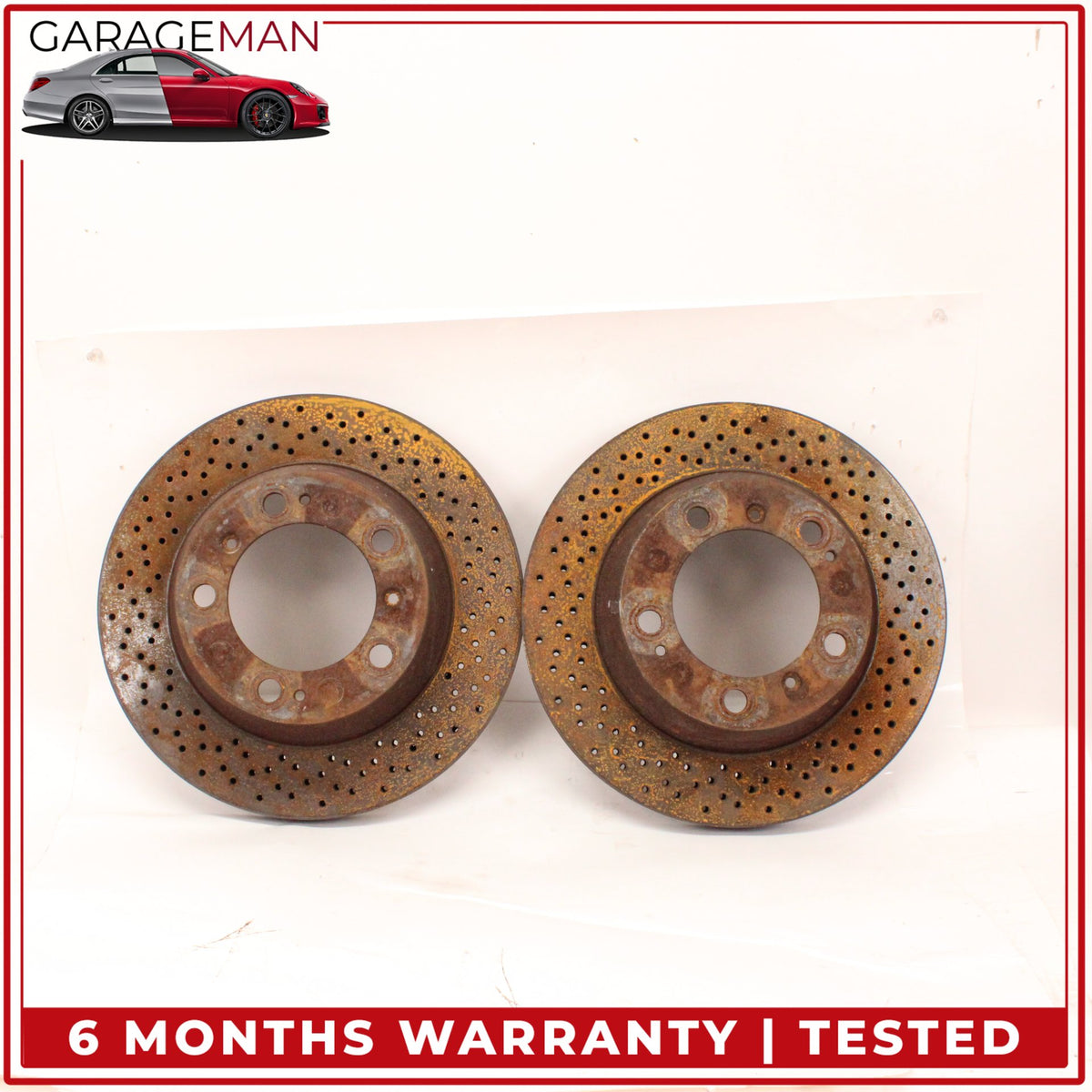 1999-2012 Porsche 911 Carrera 996 Rear Left and Right Side Brake Rotor Disc OEM