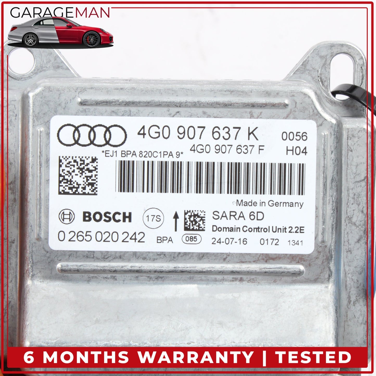 2012-2018 Audi A6 A7 Yaw Rate Accelerator Stability Speed Control Sensor OEM