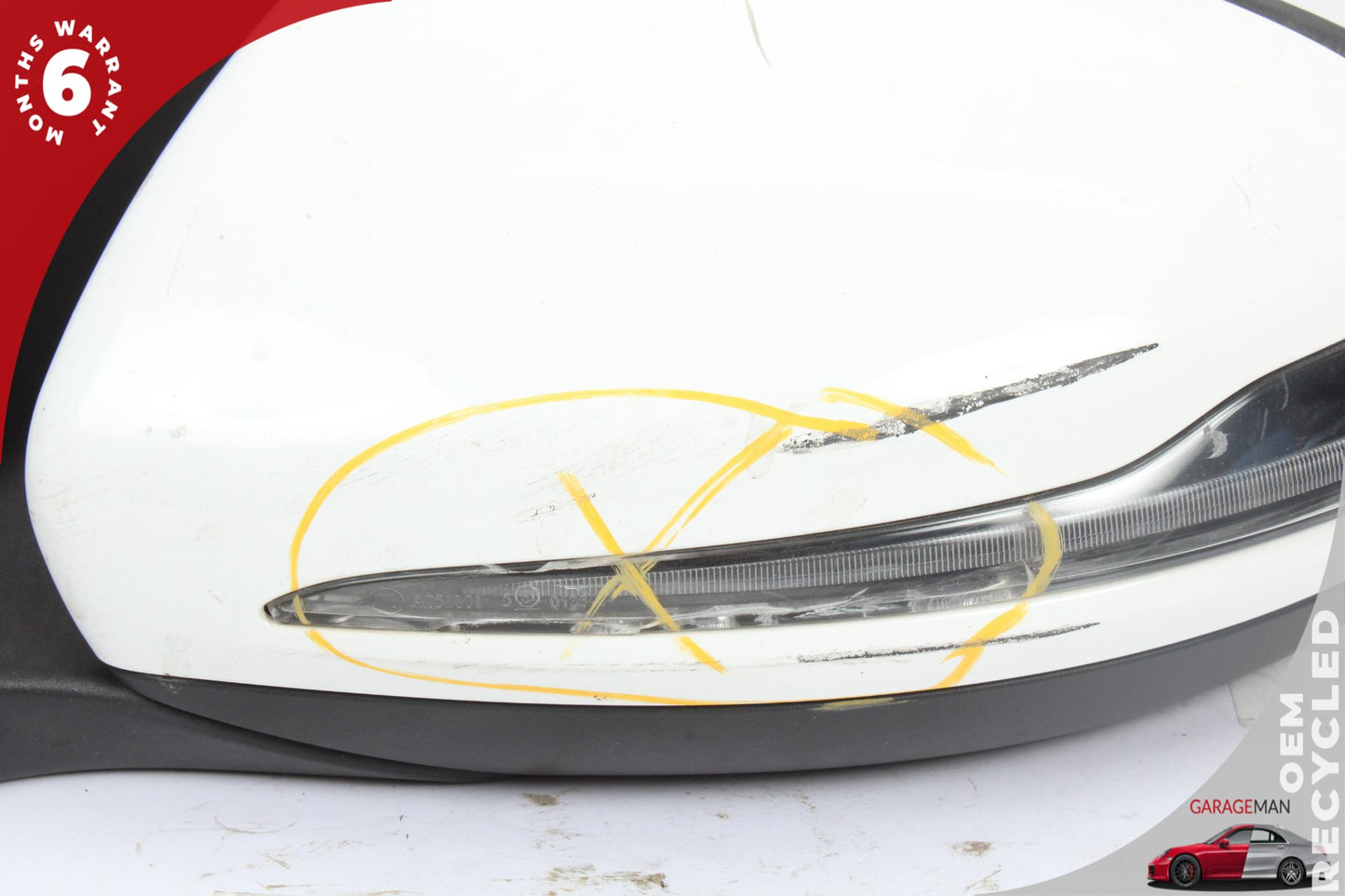2015-2021 Mercedes W205 C300 C350e Left Door Rear View Mirror w/ Blind Spot OEM