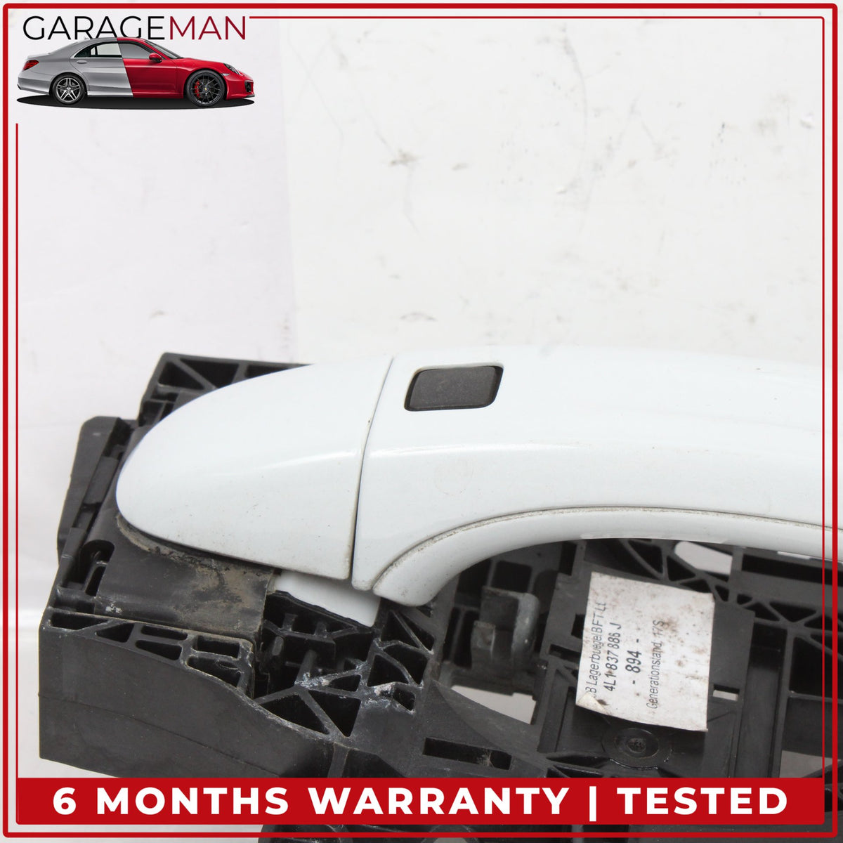 2007-2015 Audi Q7 Front Right Side Exterior Door Handle White Metallic OEM