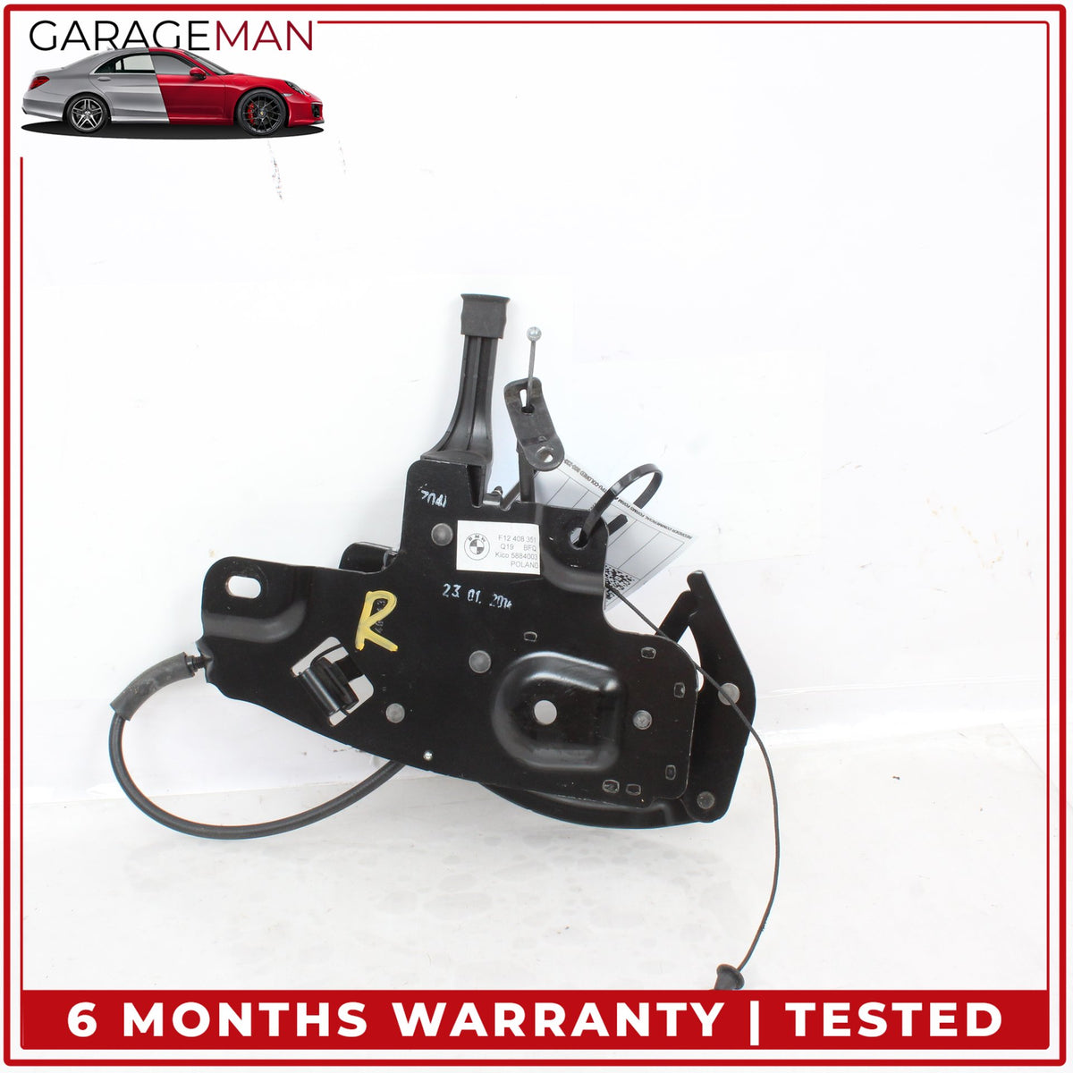 2012-2018 BMW 640i 650i F12 Left Side Convertible Top Roof Hinge 408351 OEM
