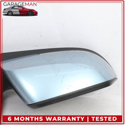 2012-2018 BMW 320i Front Right Side Door Rear View Mirror Blue Metallic OEM