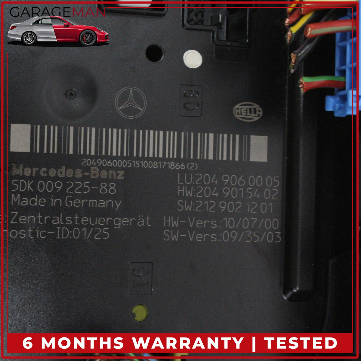 2008-2011 Mercedes W204 C300 Rear SAM Relay Fuse Box Module 2049060005 OEM