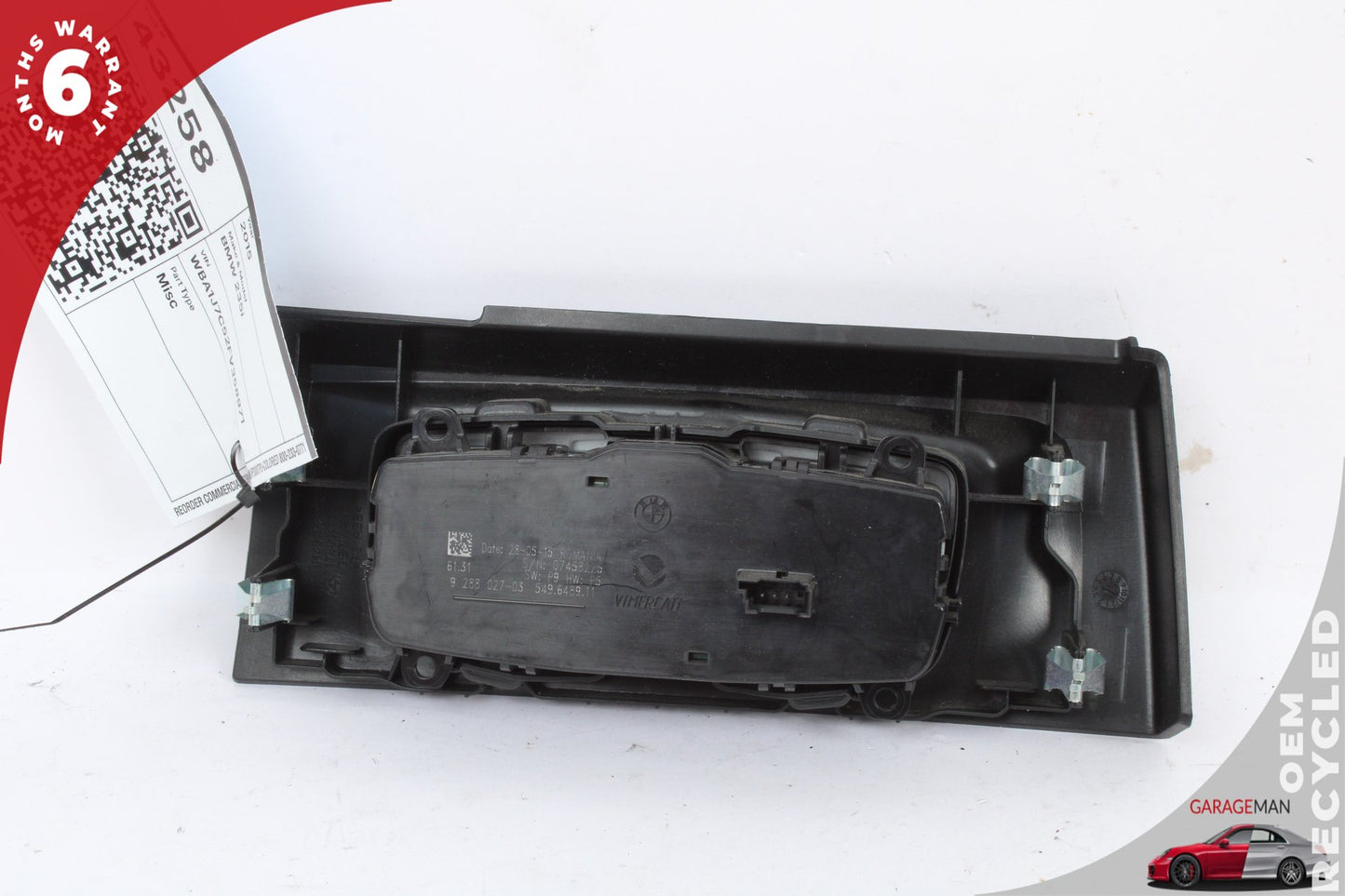 2014-2017 BMW 235i F22 Headlight Fog Light Switch Control Module w/ Trim 9288027