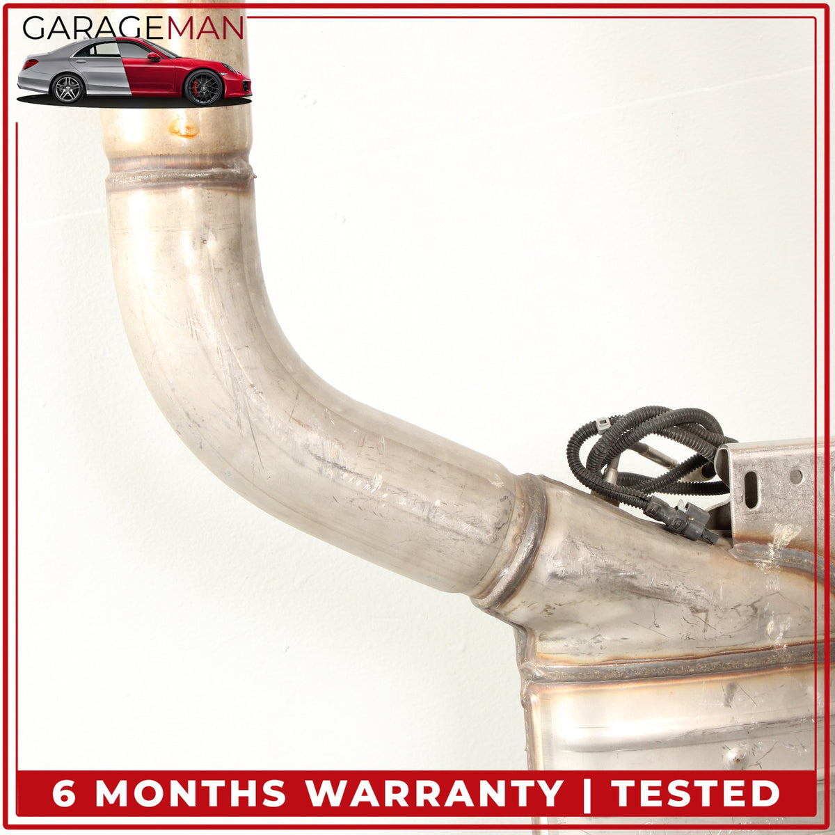 2014-2016 Mercedes W212 E250 Diesel Exhaust Mid Pipe Resonator Silencer OEM