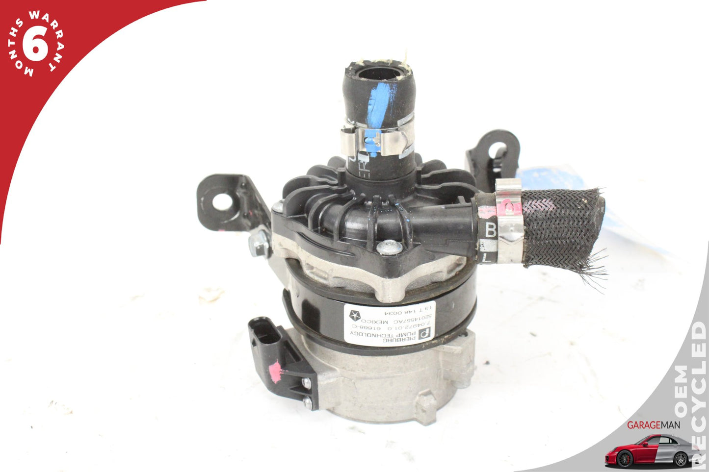 2012-2019 Fiat 500e EV Electric Auxiliary Coolant Water Pump 52014557AC OEM