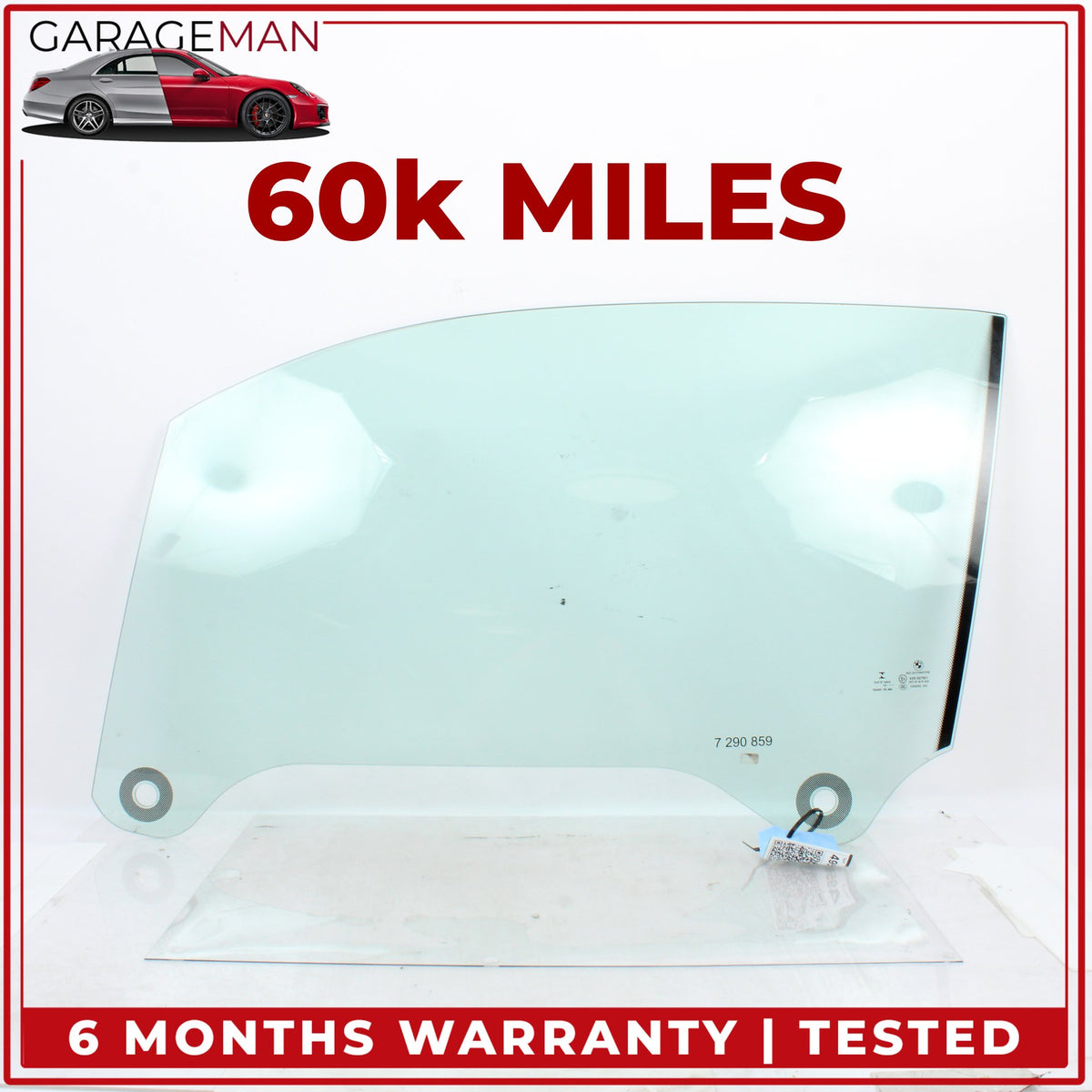 2014-2021 BMW i3 I01 Hybrid Front Left Driver Side Door Window Glass 7290859 OEM