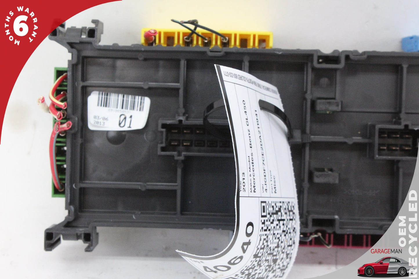 2012-2016 Mercedes-Benz GL450 X166 SUV Rear Fuse Relay Box Module 1669063901