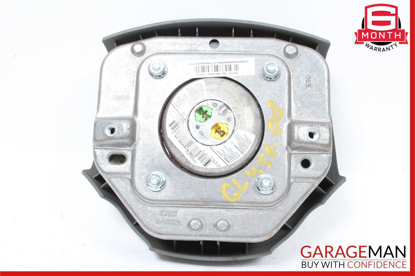 06-08 Mercedes W251 R350 ML500 GL450 Driver Steering Wheel Airbag Grey
