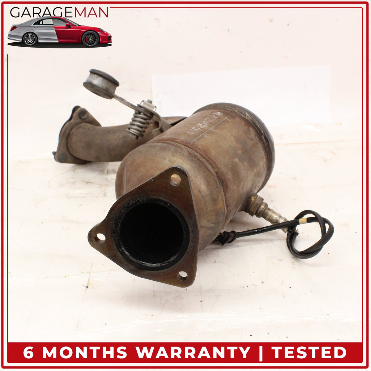 2012-2015 Audi A6 A7 3.0L V6 Engine Left Side Exhaust Downpipe 4G0254202M OEM