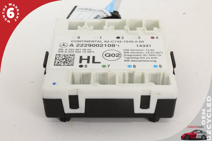 2015-2019 Mercedes W205 C300 C350e Rear Left Door Control Module 2229002108 OEM