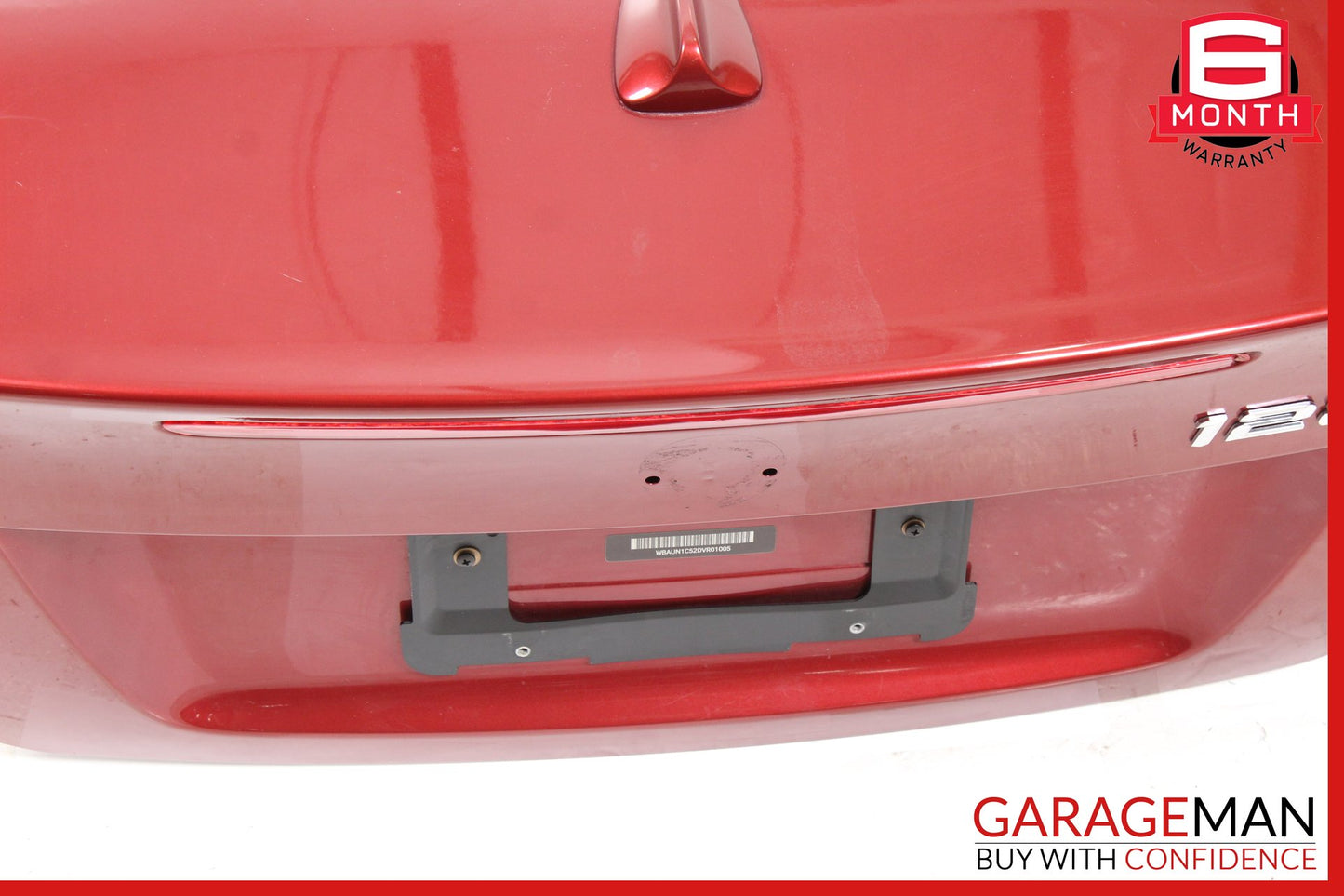 2008-2013 BMW 128i 135i Convertible Rear Trunk Lid Panel Red 41627252213 OEM