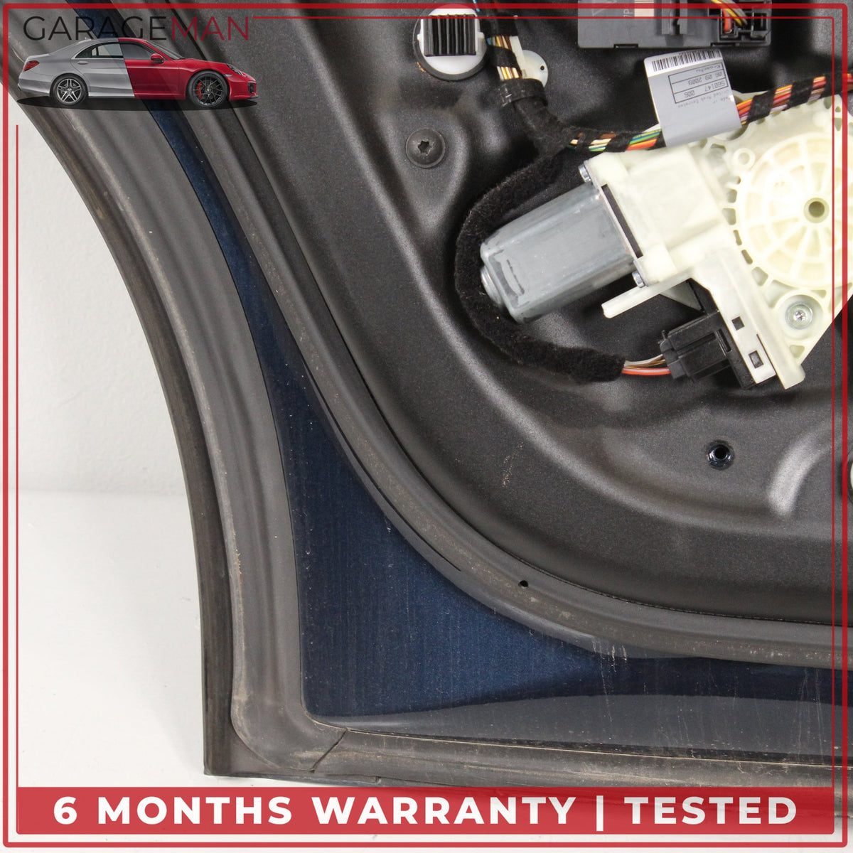 2010-2016 Porsche Panamera 970 Rear Left Complete Door Assy Blue Metallic OEM