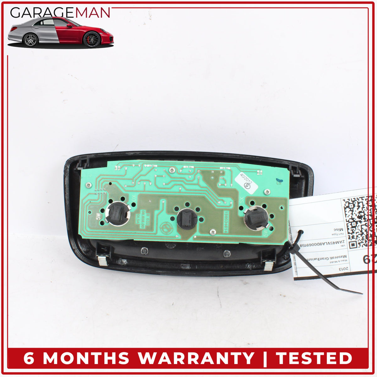 2003-2019 Maserati GranTurismo M145 Rear Over Head Dome Light Lamp 156034614 OEM