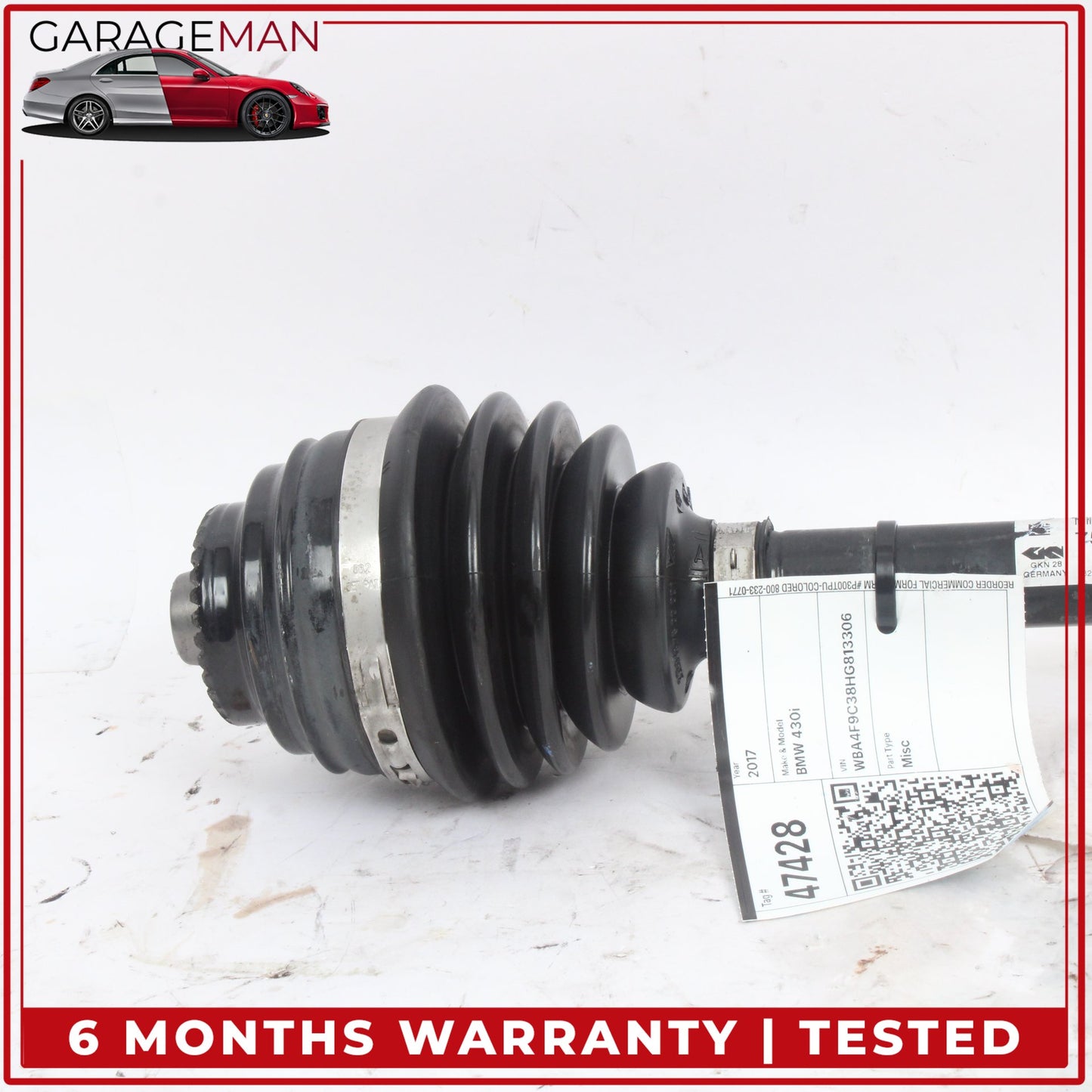 2013-2021 BMW 430i 440i 330i Front Left Side CV Axle Drive Shaft 7597693 OEM