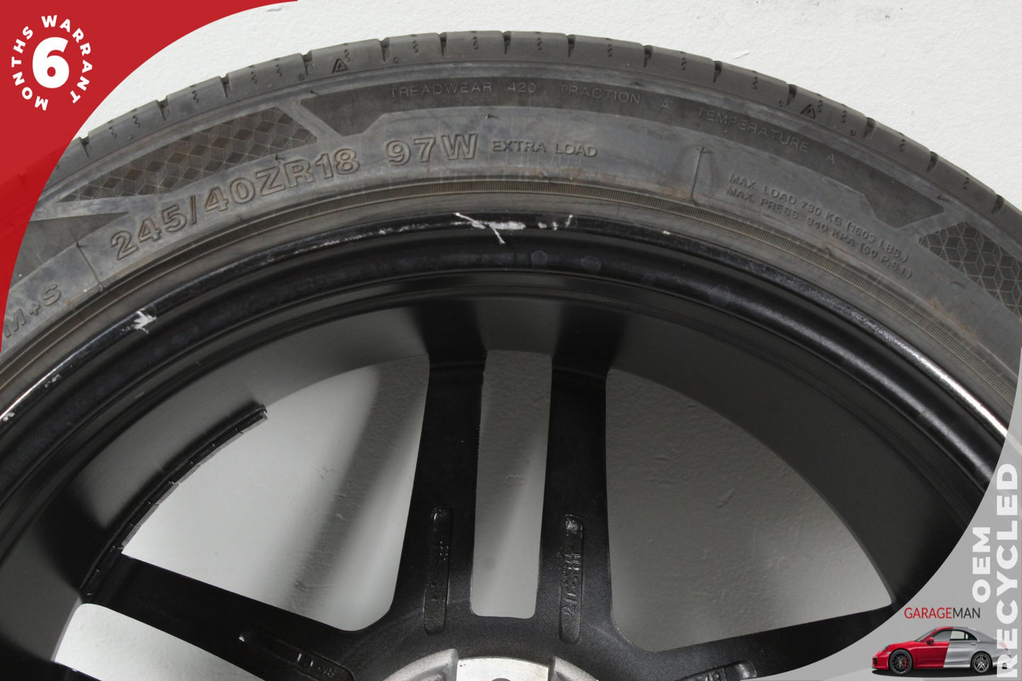 2015-2021 Mercedes-Benz C300 W205 Wheel Rim 18x9.5J w/ Tire A2124010300