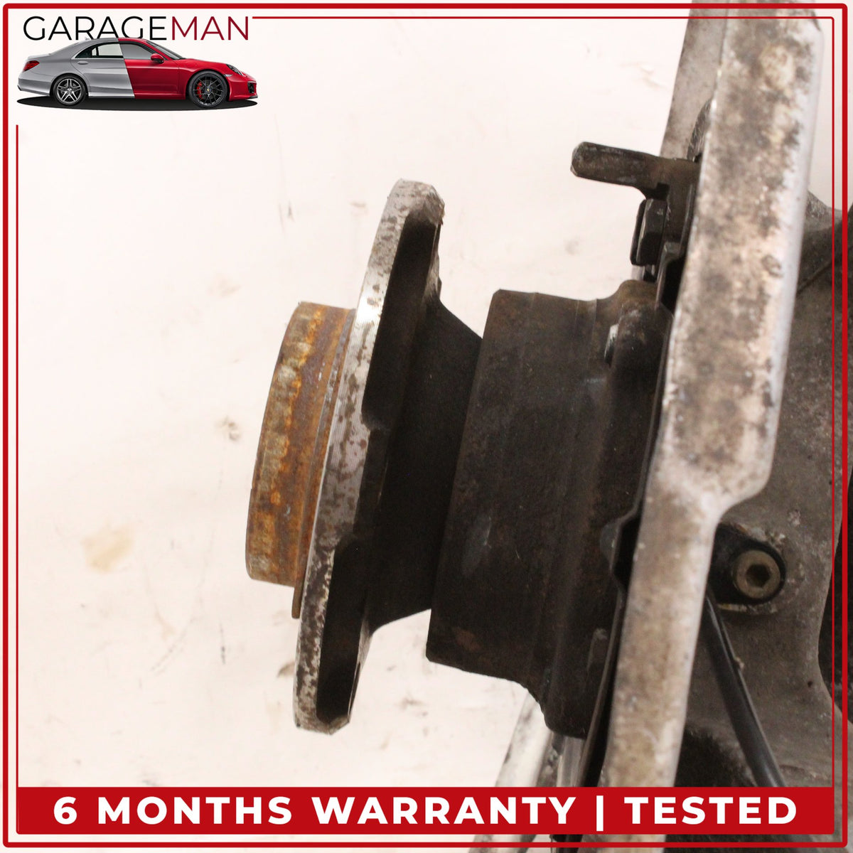 2007-2013 BMW X5 E70 4WD 3.0L Rear Left Spindle Knuckle Wheel Hub w/ Shield OEM