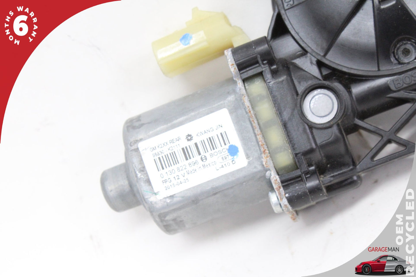 2014-2019 Chevrolet Silverado 1500 Rear Right Side Window Regulator Motor OEM