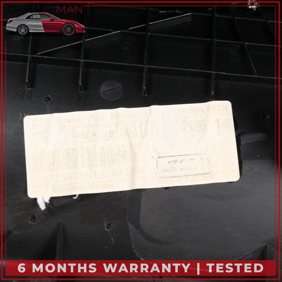 2011-2018 Porsche Cayenne 958 Rear Right Side Door Trim Cover Panel Beige OEM