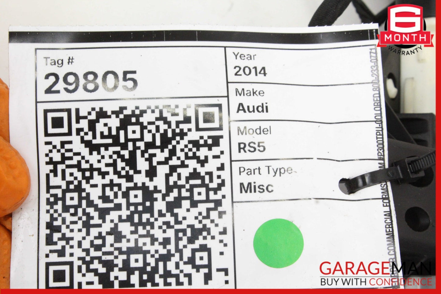 2009-2016 Audi RS5 8T Convertible Left Front Door Handle 8T1837885B Genuine