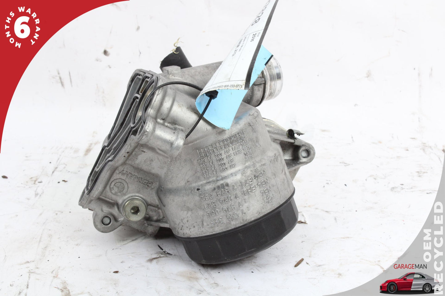 2012-2018 BMW 320i 328i F30 2.0L Engine Motor Oil Filter Housing 7516383 OEM