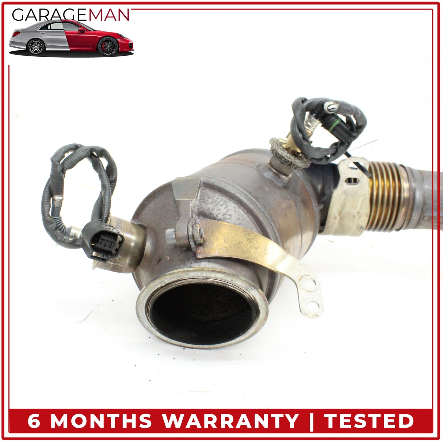 2010-2017 BMW 550i F07 Left Driver Side Exhaust Downpipe 7645441 OEM