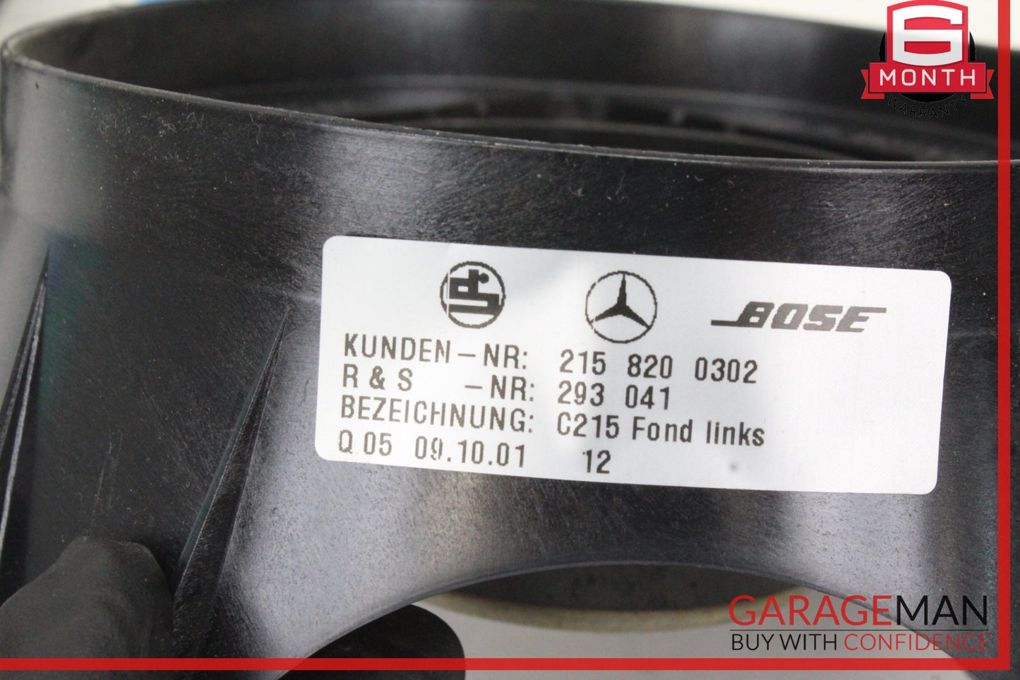 2000-2006 Mercedes-Benz CL55 AMG Coupe Rear Left Right Door Speaker 2158200302