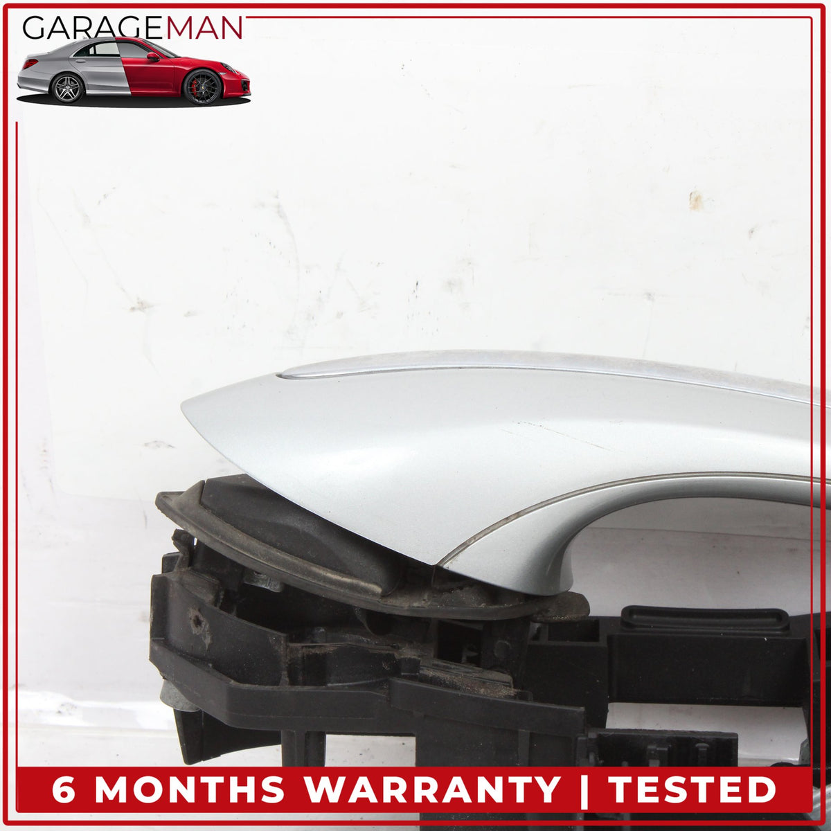 2009-2019 BMW 740i Right Passenger Side Exterior Door Handle Silver Metallic OEM