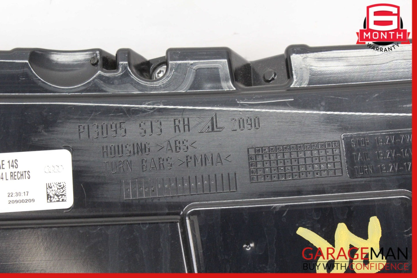 2017-2019 Audi Q7 SUV Rear Right Side Tail Light Lamp 4M0945094L