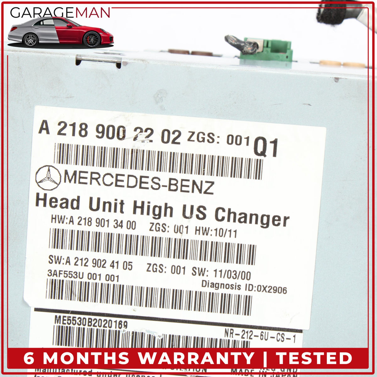 2012-2014 Mercedes W218 CLS63 AMG Head Unit Navigation Command CD Audio OEM