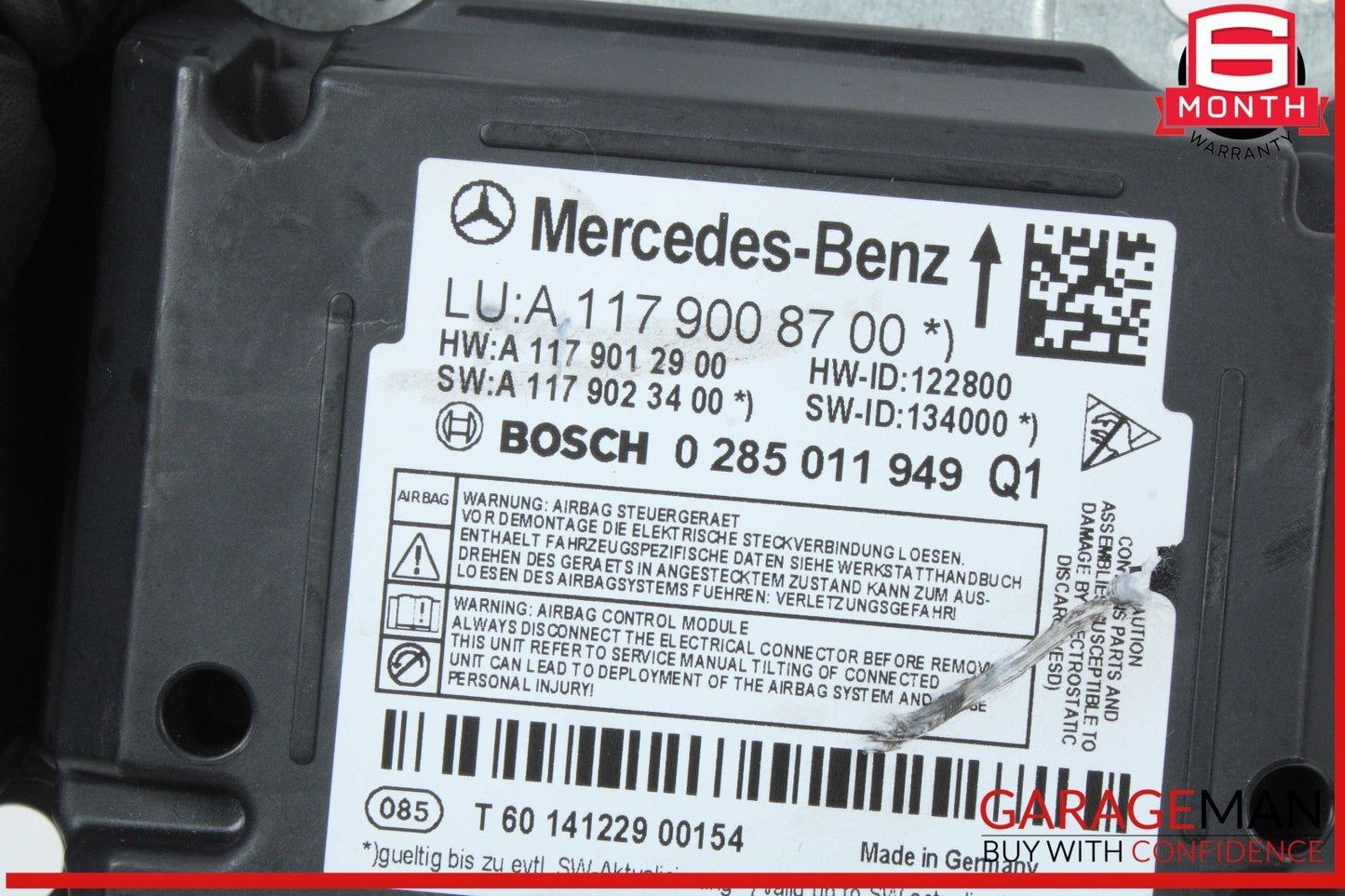 14-15 Mercedes W117 CLA250 GLA250 Air Bag Airbag SRS Control Module OEM